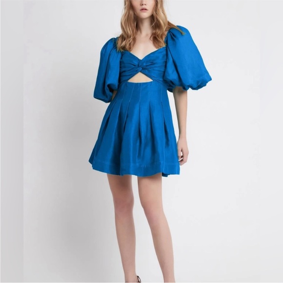 House of Harlow 1960 Dresses & Skirts - #100 House of Harlow Elegant Blue Puff Sleeve Dress / PTP - 16 / L -31